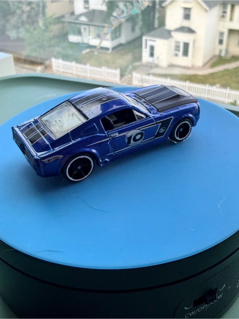 Hot Wheels bright blue